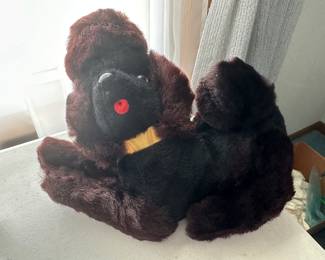 Stuffed poodle transistor radio!