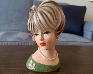 Vintage Napco lady head vase