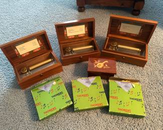 Vintage Reuge Sainte Croix music boxes