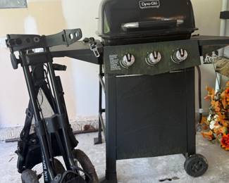 Grill and Golf Cart
