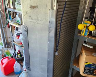 Vintage sheet pan locker... Really cool for storage