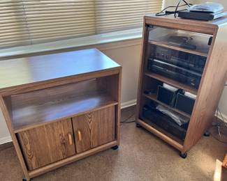 tv stand and stereo stand