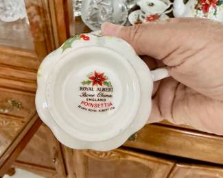 vintage Royal Albert Poinsettia Bone China