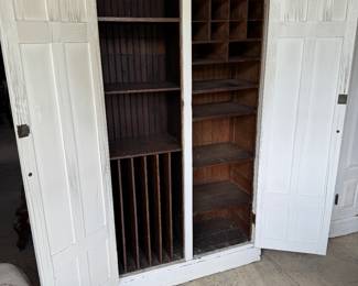 Inside of railway cabinet