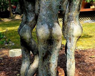 Mark Chatterley’s "The Muses" is a striking three-figure sculpture that embodies unity, creativity, and timeless presence. Crafted in his signature textured style, the intertwined forms suggest movement and shared inspiration, evoking the mythic spirit of the muses while grounding them in a modern, expressive interpretation. Approx. 68” tall