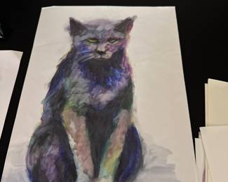 Beautiful cat - original art