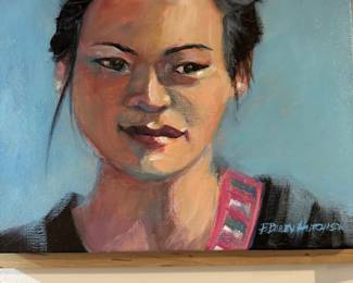Original Acrylic on Canvas Portrait 
