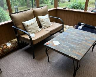 patio sofa, beautiful patio table