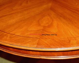 Large Oval Solid Wood Dining Room Table with 6 highback Chairs - See photo with chair