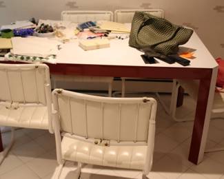 1960's -70's Kitchen or Dining set - 6 chairs 
