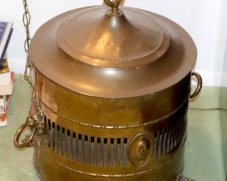 Antique English Brass Coal bucket