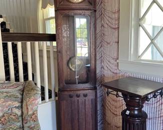 14 German Oak Grandfather Clock