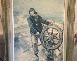 34 Gloucester Helmsman Painting