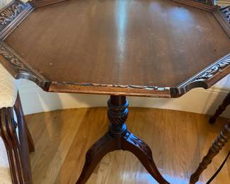 15 Pie Crust Mahogany Table