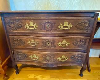 18 Three Drawer Oak Chest
