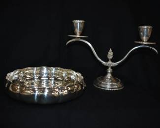 Small sample of Sterling holloware available