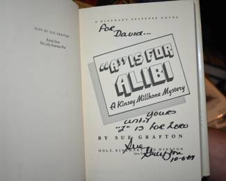 Signed First Edition Sue Grafton Novels
