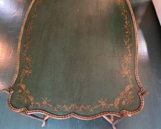 Dennis & Leen Green Lacquer Gilt Chinoiserie Cocktail Table