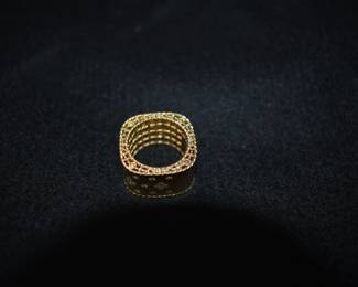 Roberto Coin 18k Diamond Fleur de lis cocktail ring