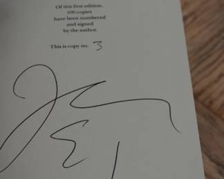 SET 2/2: Signed Limited Release First Editions of L.A. Confidential by James Ellroy.
Limited Release First Edition. 