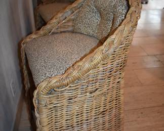 Woven Rattan Barstools