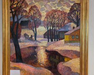 Andrei Kioresku, The Thaw. Oil on Canvas. 