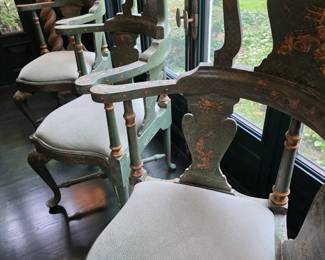 William Switzer Asian Inspired Dining Chairs
