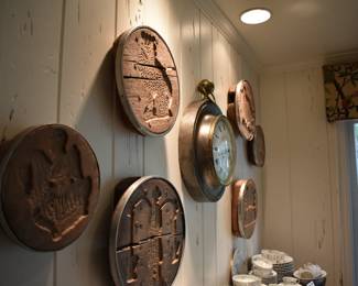 Various Antique Cheese Molds