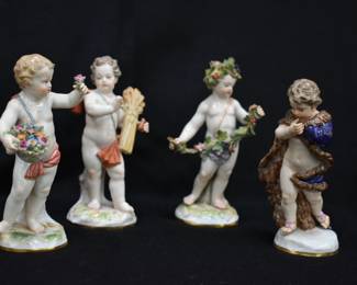 Meissen Cherubs- 4 Seasons