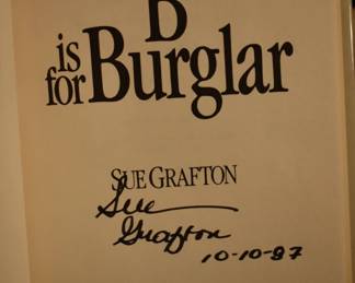 Signed First Edition Sue Grafton Novels