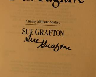 Signed First Edition Sue Grafton Novels