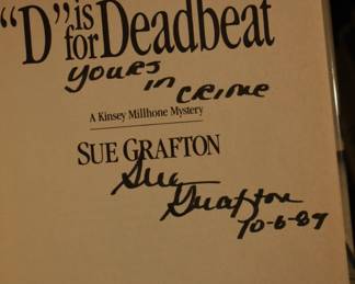 Signed First Edition Sue Grafton Novels