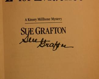 Signed First Edition Sue Grafton Novels