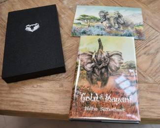 Rare, Signed, Limited Release First Edition of The Gold of Mayani:
The African Stories of Walter Satterthwait. 
Copy 235
Includes a foreword by Sarah Cauldwell, illustrations by Ernest Frank and is limited to 1,000 copies of which 26 are signed, boxed, and extra-illustrated with an original watercolor.  An additional 250 copies are signed and numbered. 
