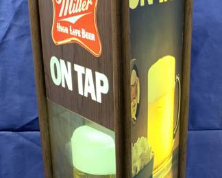 Rotating Miller beer sign