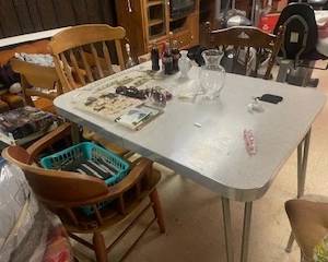 Vintage Kitchen Table - 1970 Here We Come 