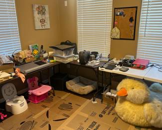 Kids potty, chairs, office stuff, 