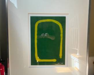 $3,500 Original Oil on Glass - Martin Quen is an American artist, born in 1968, who emerged as a world-recognized graffiti artist at the age of 18. His work evolved from his early graffiti.