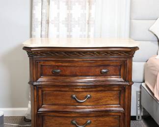 Marble Top Three Drawer Night Stand By A.R.T