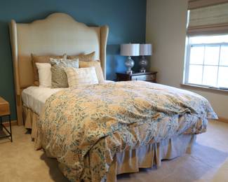 Custom Queen Headboard And Bedding