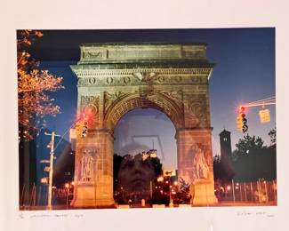 Numbered Lithograph Signed New York City Washington Square