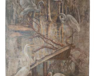 Natural Landscape Large Scale Mural "Louisiana"
