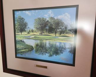 Framed Print by Fitzgerald...signed and numbered.  Placque reads: '1999 70th Annual Southern Oregon'. I assume it's for the Rogue Valley Country Club. 