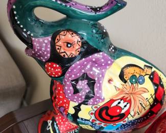 Folk Art Style Elephant. 