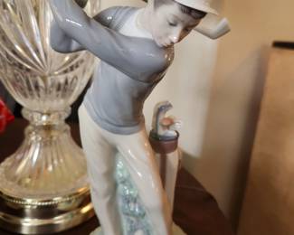 Lladro - 'Golfer Man Figurine' - #4824.  1972. 