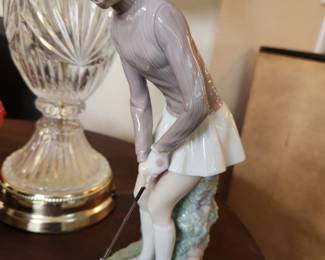 Lladro - 'Lady Golfer' #4851 - 1973 and retired 1991. 