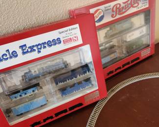 Very Miniature Trains and Train Track Table. 