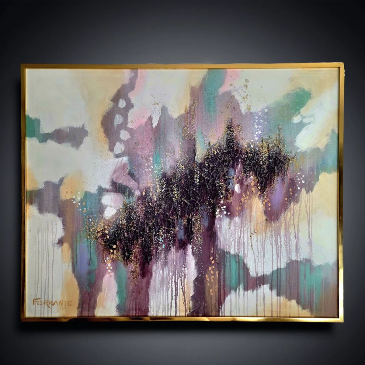 Abstract Oil on Canvas by listed artist FRANK FERRANTE