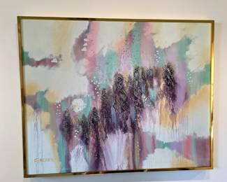 Abstract Oil on Canvas by listed artist FRANK FERRANTE
