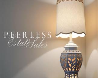 Tall Pierced Ceramic Double-Light Lamp bid #21